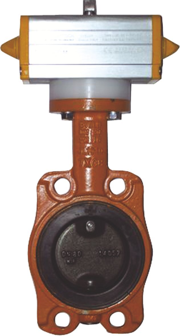87AD - Vanne papillon EVBLS Eurovalve avec actionneur.